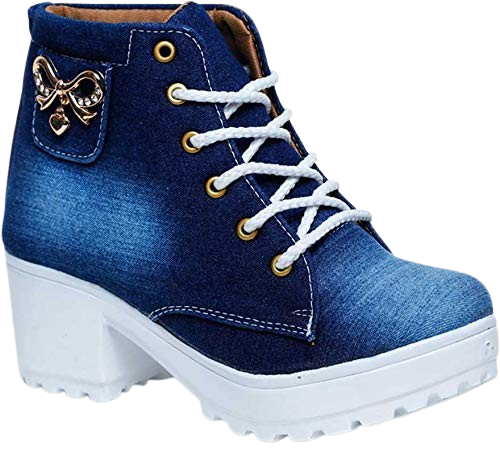 krafrer denim boots for girls and womens
