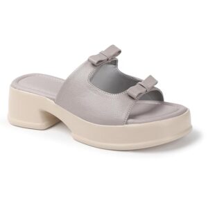 "Krafter women and girls white wedge sandals with open toe, chunky heel, slip-on design, and buckle – stylish casual and office wear footwear"