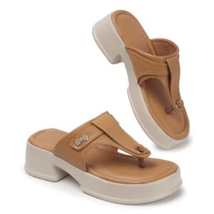 KRAFTER wedge heel fashion sandal slipper for women and girls