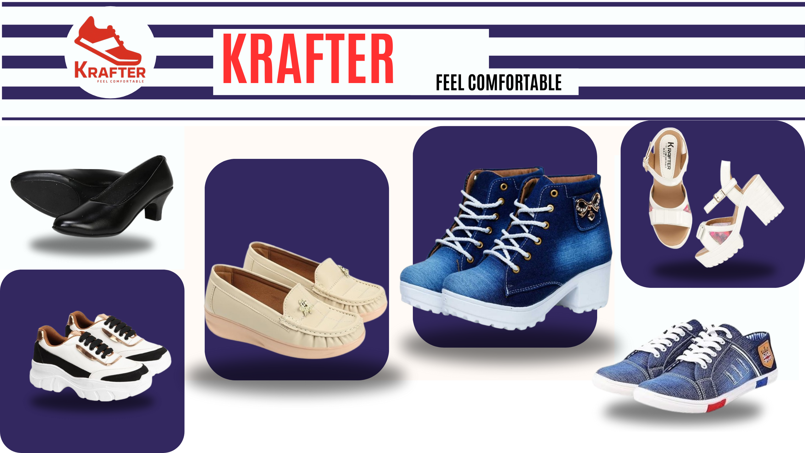 KRAFTER SHOES BANNER FOR GIRLS AND WOMENS